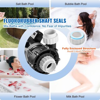 Foto 4 | Foto 4 | Bomba De Spa Vevor Para Bañera De Hidromasaje, 2 Velocidades, 1,5 Hp, 150 Gpm, Ac, 110 V - Venta Internacional.