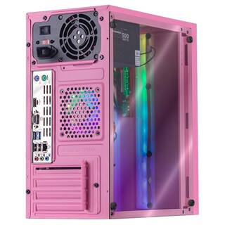 Foto 4 | Foto 4 | Xtreme Pc Amd Radeon R2 Dual Core E1 8gb SSD 240GB Monitor 21.5 Wifi RGB Rosa