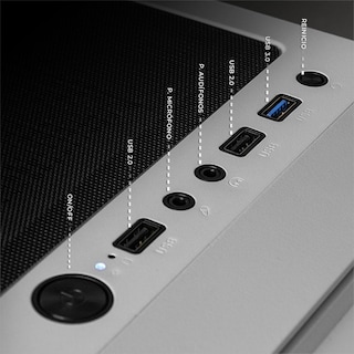 Foto 5 | Foto 5 | Xtreme Pc Gaming Geforce Rtx 4060 Amd Ryzen 5 5500 32gb Ssd 1tb Wifi Kronos White