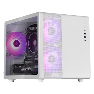 Foto 1 | Foto 1 | Xtreme Pc Gaming Geforce Rtx 4060 Amd Ryzen 5 5600x 32gb Ssd 1tb Wifi Mini Tank White
