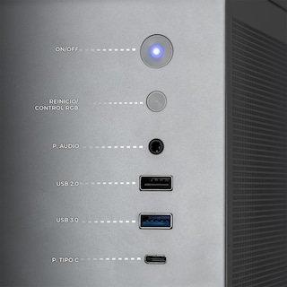 Foto 5 | Foto 5 | Xtreme Pc Gaming Geforce Rtx 4060 Amd Ryzen 5 5600x 32gb Ssd 1tb Wifi Mini Tank White