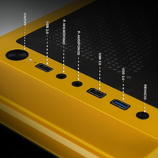 Foto 5 | Foto 5 | Xtreme Pc Gaming Geforce Rtx 4060 Amd Ryzen 7 5700 32gb Ssd 1tb Wifi Kronos Yellow