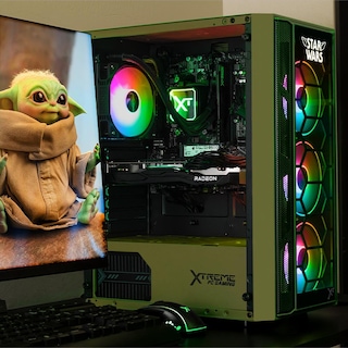 Foto 6 | Foto 6 | Xtreme PC Gaming AMD Radeon RX 7600 Ryzen 7 5700 32GB SSD 1TB Sistema Liquido WIFI Grogu Comic