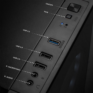 Foto 6 | Foto 6 | Xtreme Pc Gaming Amd Radeon Vega Renoir Ryzen 7 5700g 16gb Ssd 500gb Monitor Curvo 23.8 Wifi Black
