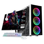 PC Gamer Completa Xtreme PC Gaming GeForce RTX 5060 AMD Ryzen 5 5500 32GB SSD 1TB Monitor 23.8 165Hz WIFI W10 White gaming 1080p