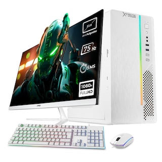 Foto 1 | Foto 1 | Xtreme Pc Gaming Amd Radeon Vega 8 Ryzen 3 3200g 3.6 Ghz Quad Core 16gb Ssd 500gb Monitor 23.8 75hz Wifi Ultron White