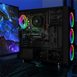 Foto 6 | Foto 6 | Xtreme Pc Gaming Geforce Rtx 3050 Amd Ryzen 5 5500 16gb Ssd 1tb Monitor 23.8 144hz Wifi Black