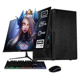 Foto 1 | Foto 1 | Xtreme Pc Gaming Amd Radeon Vega Renoir Ryzen 3 5300g 16gb Ssd 500gb Monitor 23.8 Wifi Black