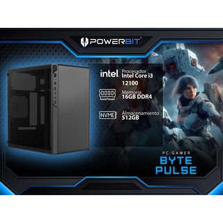 Foto 1 | Foto 1 | Pc De Escritorio Powerbit Byte Pulse: Intel Core I3 12100, Ram 16gb Ddr4, Ssd 512gb, Windows 11 Home