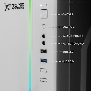 Foto 5 | Foto 5 | Xtreme Pc Gaming Amd Radeon Vega 7 Ryzen 5 5600gt 32gb Ssd 1tb Monitor 27 Wifi White