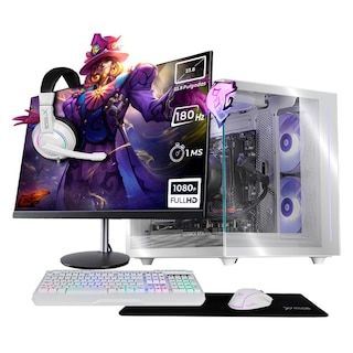 Foto 1 | Foto 1 | PC Gamer Completa Xtreme PC Gaming RTX 5060 AMD Ryzen 7 5700 32GB SSD 1TB Monitor 23.8 180Hz WIFI W10 White gaming competitivo
