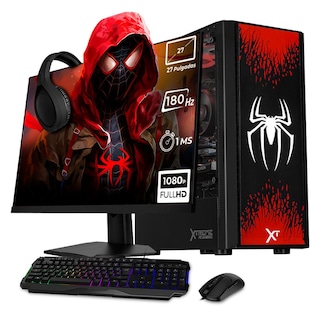 Foto 1 | Foto 1 | Xtreme Pc Gaming Amd Radeon Rx 7600 Ryzen 7 5700 32gb Ssd 1tb Monitor 27 180hz Wifi Spider-man 2