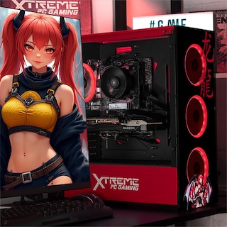Foto 6 | Foto 6 | Xtreme Pc Gaming Amd Radeon Rx 7600 Ryzen 7 5700 32gb Ssd 1tb Monitor 27 180hz Wifi Scarlet Dragon