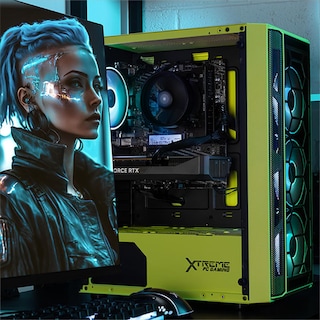 Foto 6 | Foto 6 | Xtreme Pc Gaming Geforce Rtx 5060 Amd Ryzen 7 5700 32gb Ssd 1tb Monitor 27 165hz Wifi Neon Green