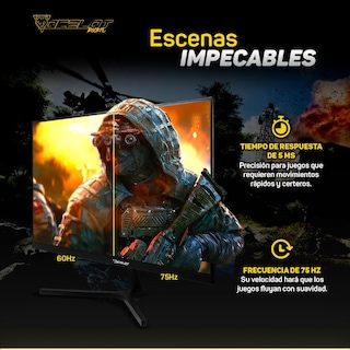 Foto 5 | Foto 5 | Monitor LED de 27'' Ocelot Gaming Om-e27 color Negro Full HD 75 HZ 5 MS HDMI/VGA