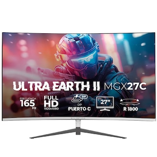 Foto 1 | Foto 1 | Monitor Gamer Curvo 27 Balam Rush Ultra Earth Ii Mgx27c 1ms 165hz Full Hd Va Led Usb-c Br-938280 color Blanco