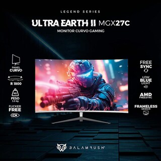 Foto 3 | Foto 3 | Monitor Gamer Curvo 27 Balam Rush Ultra Earth Ii Mgx27c 1ms 165hz Full Hd Va Led Usb-c Br-938280 color Blanco