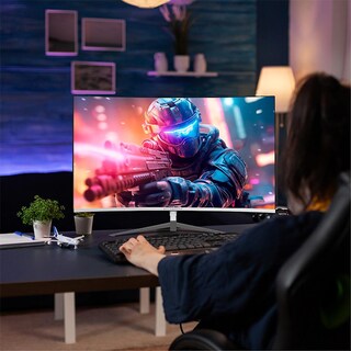 Foto 5 | Foto 5 | Monitor Gamer Curvo 27 Balam Rush Ultra Earth Ii Mgx27c 1ms 165hz Full Hd Va Led Usb-c Br-938280 color Blanco