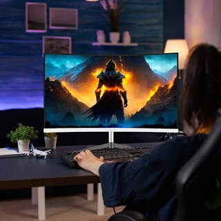 Foto 5 | Foto 5 | Monitor Gamer Curvo 23.8 Balam Rush Ultra Earth Ii Mgx23c 1ms 165hz Full Hd Va Led Usb-c Br-938334 color Negro