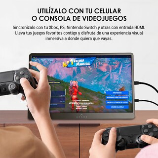Foto 5 | Foto 5 | Monitor Portátil Pantalla Full Hd 15.6 Pulgadas Laptop Tablet Celular Akane 83478-bl Negro