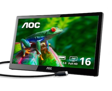 Foto 1 | Foto 1 | Monitor Led Portátil Ultradelgado 16\" Ips Negro