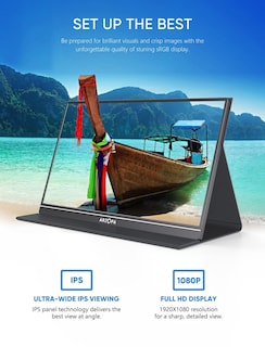 Foto 3 | Foto 3 | Monitor Portátil Arzopa 15.6 \" 1080p Fhd Usb C Hdmi - Venta Internacional