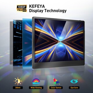 Foto 2 | Foto 2 | Extensor de Pantalla para Portátil Kefeya con Pantalla IPS Full HD 14,2'' - Venta Internacional