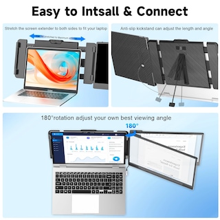 Foto 6 | Foto 6 | Extensor de Pantalla para Portátil Kefeya 14 Pulgadas 1080p Fhd Ips - Venta Internacional