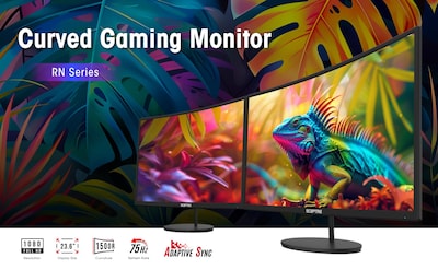 Foto 3 | Foto 3 | Monitor Curvo De 24 Pulgadas, Fhd, 100 Hz, Paquete De 2 Con Altavoces 99% Srgb - Venta Internacional.