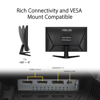 Foto 5 | Foto 5 | Monitor Asus Tuf Gaming Vg247q1a De 23,8 Pulgadas, Fhd, 165 Hz - Venta Internacional.