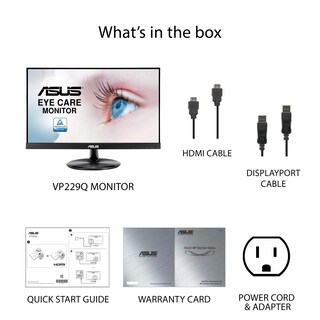 Foto 6 | Foto 6 | Monitor Asus Vp229q De 21,5 Pulgadas, 1080p, Full Hd, 75 Hz, Ips Freesync - Venta Internacional.
