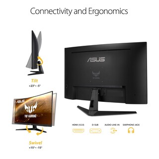 Foto 7 | Foto 7 | Monitor Asus Tuf Gaming Vg328h1b, 32 Pulgadas, Curvo, 165 Hz, Fhd - Venta Internacional.