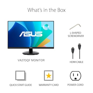 Foto 7 | Foto 7 | Monitor Asus Va27dqf De 27 Pulgadas, 1080p, Full Hd, Ips, 100 Hz, 1 Ms - Venta Internacional.