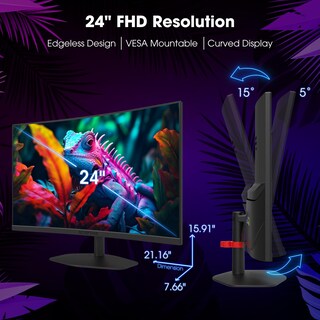 Foto 3 | Foto 3 | Monitor Para Juegos Sceptre Curved Displayport 1500r Hdmi De 24 Pulgadas - Venta Internacional.