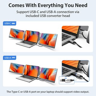 Foto 7 | Foto 7 | Monitor Portátil KYY X90A 14 Pulgadas FHD 1080p USB-C para Portátil - Venta Internacional