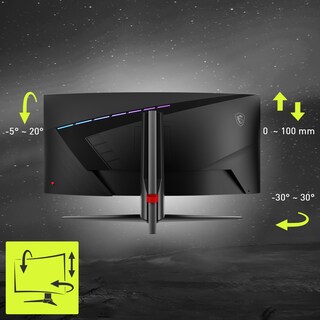 Foto 6 | Foto 6 | Monitor De Ordenador Msi Mag345cqr Uwqhd De 34 Pulgadas 3440 X 1440 180 Hz - Venta Internacional.