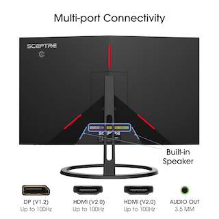 Foto 3 | Foto 3 | Monitor Sceptre Ips De 27 Pulgadas, 2k, 2560 X 1440, Qhd, 75 Hz, Displayport Hdmi - Venta Internacional.