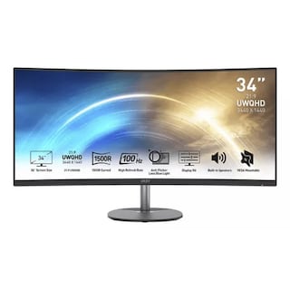 Foto 1 | Foto 1 | Monitor Msi 34'' Mp341cq 4ms 100hz Uwqhd Curvo Dp Hdmi Negro Pro Mp341cq