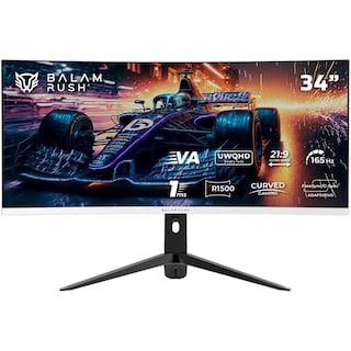 Foto 1 | Foto 1 | Monitor Gamer Curvo 34 Balam Rush Extreme Earth Pro Mgp34c 1ms 165hz Uwqhd Va Led Hdmi Altavoces Fre