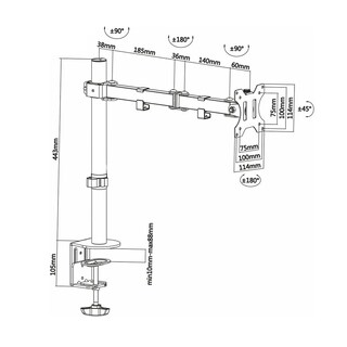 Foto 2 | Foto 2 | Soporte para Pantalla Elegate de 19 a 32\" color Negro