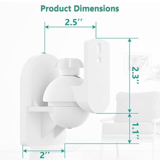 Foto 3 | Foto 3 | Soporte de Pared Wali Blancos 2 Piezas-Venta Internacional