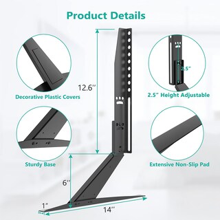 Foto 6 | Foto 6 | Soporte De Tv Wali Universal De Sobremesa Con Pantalla Plana Lcd De 23-42 Pulgadas - Venta Internacional.