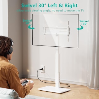 Foto 4 | Foto 4 | Soporte De Suelo Wali Tvdvd-7pw Para Televisores De 32 A 70 Pulgadas, Color Blanco - Venta Internacional.