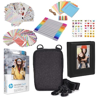 Foto 1 | Foto 1 | Kit De Papel Fotográfico Hp 2x3 Premium Zink (paquete De 50) Con Álbum Y Funda - Venta Internacional.
