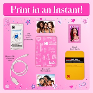 Foto 3 | Foto 3 | Impresora Fotográfica Kodak X Barbie Instant Smartphone Barbie - Venta Internacional.