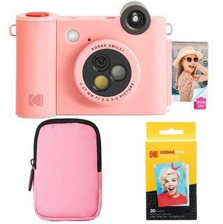 Foto 1 | Foto 1 | Cámara E Impresora Kodak Smile+ 2 En 1 Con Estuche Y Papel - Rosa - Venta Internacional.
