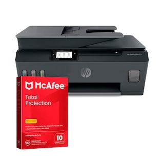 Foto 1 | Foto 1 | Impresora Multifuncional Hp Smart Tank 615 + Antivirus Mcafee Por 1 Año