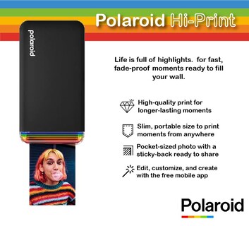 Foto 2 | Foto 2 | Impresora Fotográfica De Bolsillo Polaroid Hi-print De Segunda Generación, Negra - Venta Internacional.
