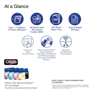 Foto 3 | Foto 3 | Impresora Epson Workforce Wf-2960 Inalámbrica Multifunción Negra - Venta Internacional.