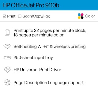 Foto 2 | Foto 2 | Impresora De Inyección De Tinta A Color Inalámbrica Hp Officejet Pro 9110b - Venta Internacional.